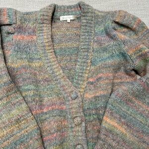 LoveShackFancy Puff Sleeve Cardigan size xs